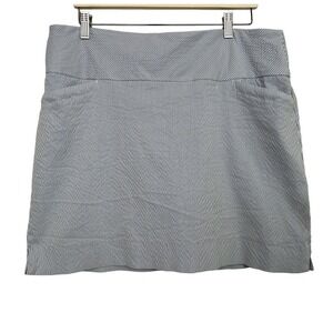 S.C. & Co Women's Size XL Blue White Strips Skort